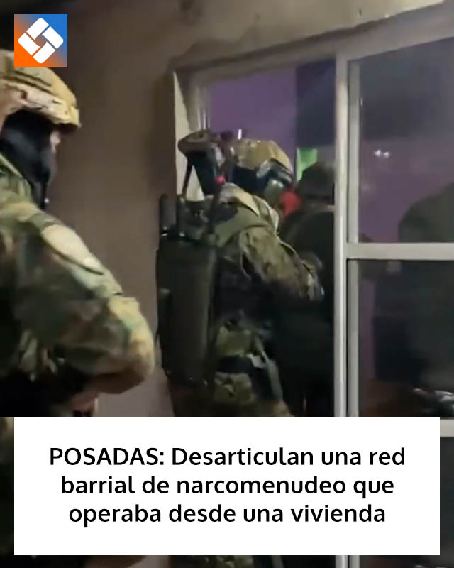 POSADAS: Desarticulan una red barrial de narcomenudeo que operaba desde una vivienda