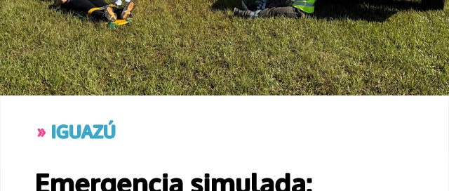 Emergencia simulada: operativo aéreo puso a prueba protocolos de seguridad