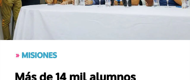 MISIONES: Más de 14 mil alumnos recibieron atención integral con el Programa de Salud Escolar