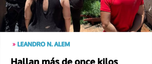 Hallan más de once kilos de marihuana durante un operativo judicial por exclusión de hogar