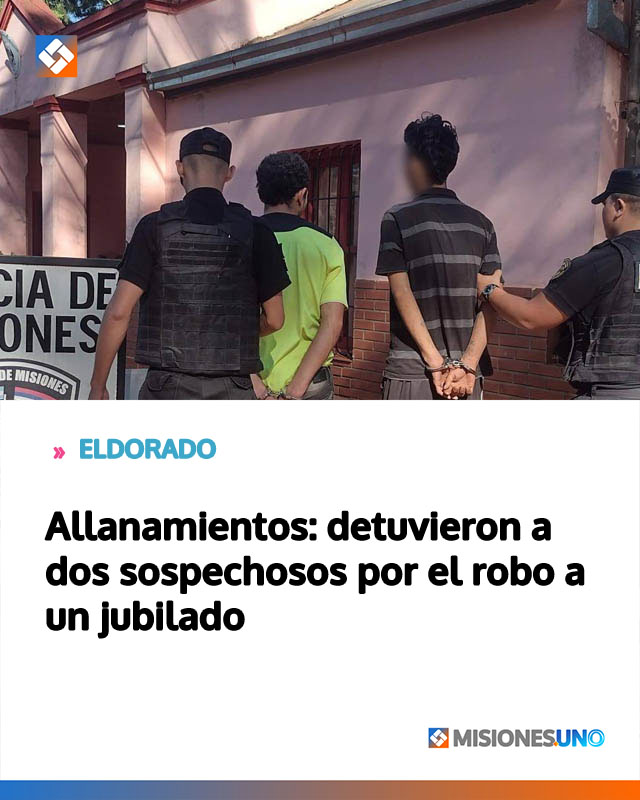 Allanamientos: detuvieron a dos sospechosos por el robo a un jubilado