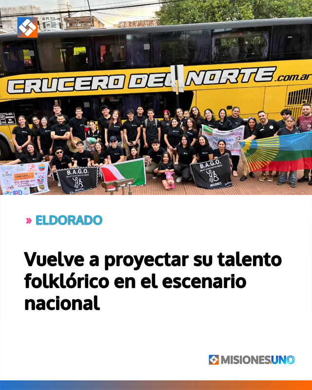 Eldorado vuelve a proyectar su talento folklórico en el escenario nacional