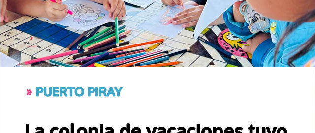 La colonia de vacaciones tuvo una jornada a puro juego y recreación