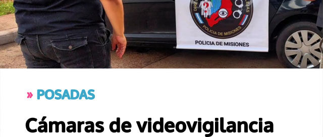 POSADAS: Cámaras de videovigilancia detectaron y permitieron el secuestro de un vehículo con pedido judicial
