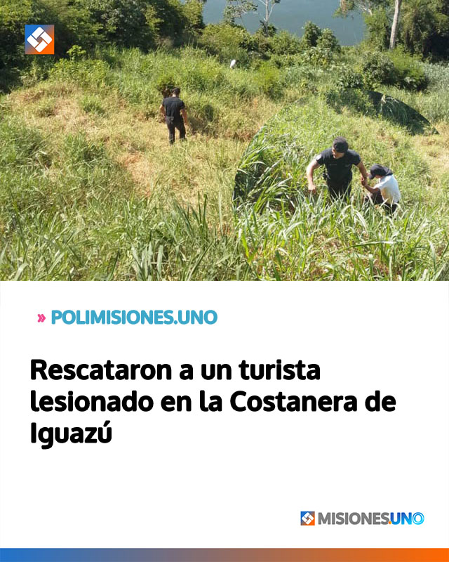 Rescataron a un turista lesionado en la Costanera de Iguazú