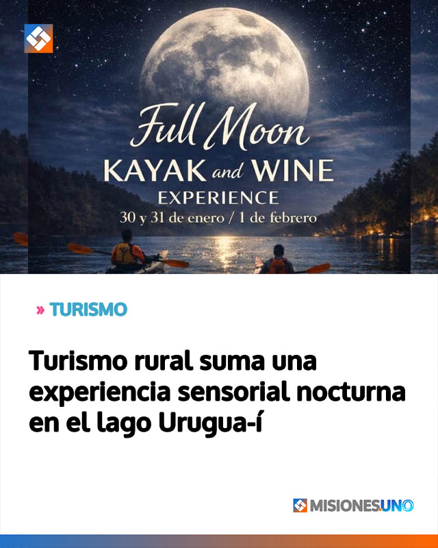 Turismo rural suma una experiencia sensorial nocturna en el lago Urugua-í