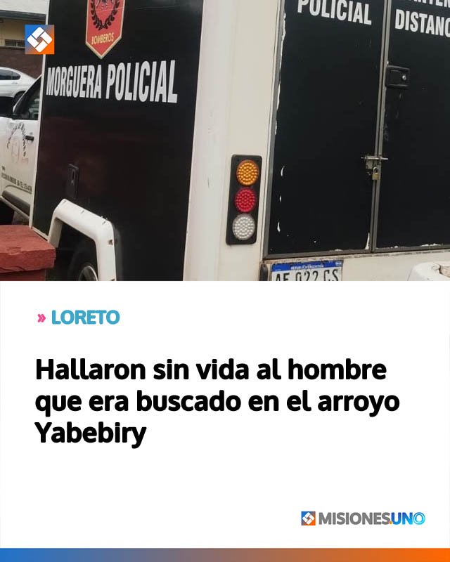Hallaron sin vida al hombre que era buscado en el arroyo Yabebiry